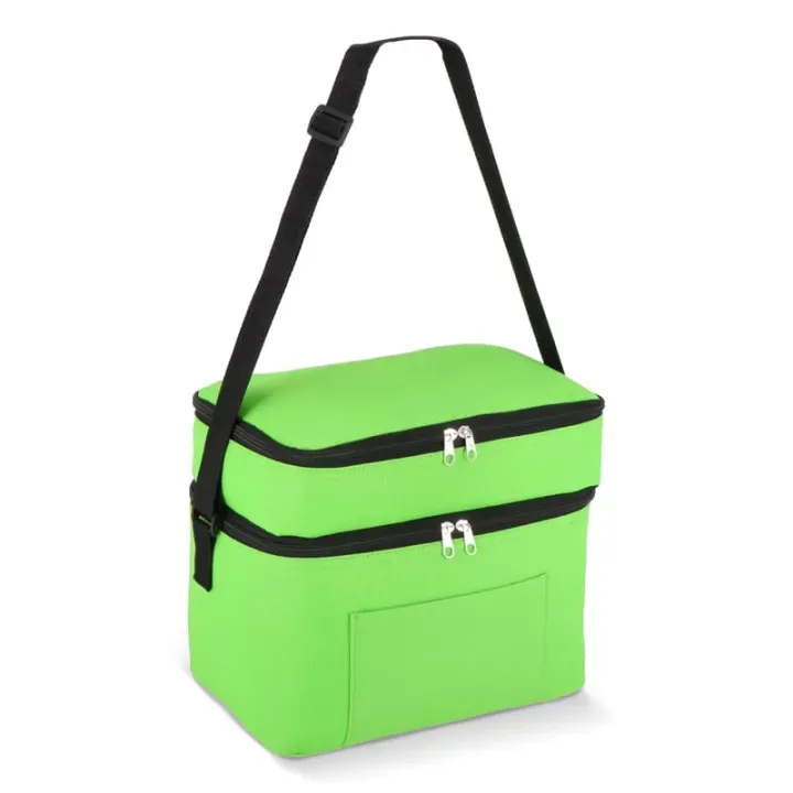 R-PET 600D Dual compartment cooler bag 30 x 20 x 25cm 12L - LT95393 (N0032)